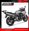 escape silenciador DOMINATOR S6 negro compatible con la motocicleta Suzuki GSF BANDIT 1200 2001  2005 2
