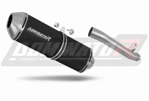 escape silenciador DOMINATOR OVR negro compatible con la motocicleta Suzuki GSXR 1000 K1  K4 2001  2004