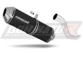 escape silenciador DOMINATOR OVR negro compatible con la motocicleta Suzuki XF 650 Freewind 1997  2003