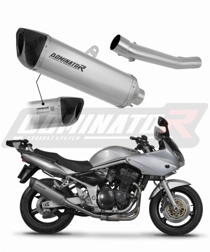escape silenciador DOMINATOR homologado titanio HP6 compatible con la motocicleta Suzuki GSF BANDIT 1200 2001  2005