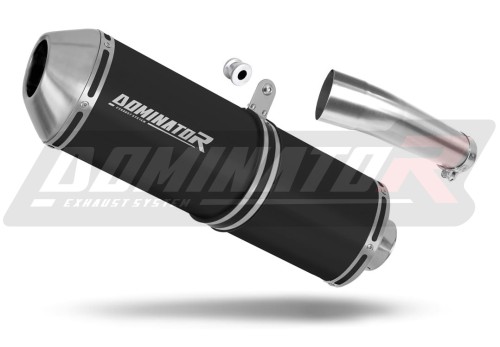 escape silenciador DOMINATOR OVR negro compatible con la motocicleta Suzuki SV 650 N 1999  2002