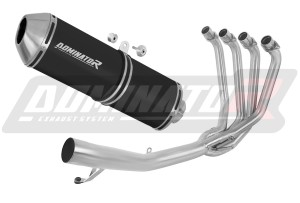 Suzuki GSXF 650 2007 - 2016 Sistema de escape Colector Silenciador OVR NEGRO + dB killer