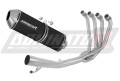 sistema de escape completo con silenciador DOMINATOR Full System OVR negro compatible con la motocicleta Suzuki GSF 650 BANDIT N / S 2007  2016