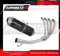 sistema de escape completo con silenciador DOMINATOR Full System OVR negro compatible con la motocicleta Suzuki GSF 650 BANDIT N / S 2007  2016 2
