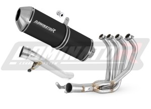 Suzuki GSF 650 BANDIT N / S 2005 - 2006 Sistema de escape Colector Silenciador OVR NEGRO + dB killer