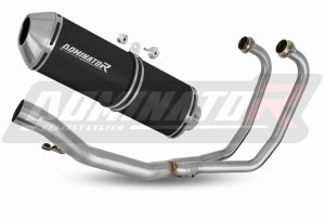 Suzuki GS 500E 1989 - 2009 Sistema de escape Colector Silenciador OVR NEGRO + dB killer