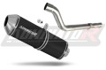 escape silenciador DOMINATOR OVR negro compatible con la motocicleta Suzuki DRZ 400 SM / S