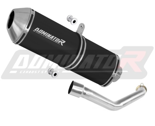 escape silenciador DOMINATOR OVR negro compatible con la motocicleta Suzuki BURGMAN 400 1998  2002