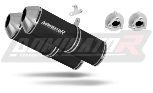 escape silenciador DOMINATOR OVR negro compatible con la motocicleta KTM 690 SM SUPERMOTO