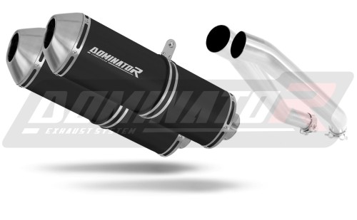 escape silenciador DOMINATOR OVR negro compatible con la motocicleta Kawasaki Z1000 2003  2006