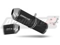 escape silenciador DOMINATOR homologado OVR negro compatible con la motocicleta Kawasaki ZX7R 1996  2003