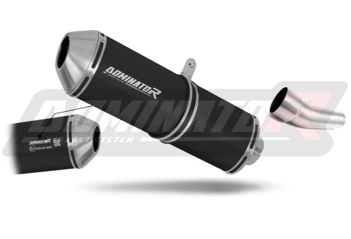 exhaust muffler DOMINATOR homologated road legal OVR BLACK fits to Kawasaki ZX6R 636 2009  2024