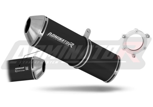 escape silenciador DOMINATOR homologado OVR negro compatible con la motocicleta Kawasaki ZX6R 1998  2002