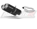 escape silenciador DOMINATOR OVR negro compatible con la motocicleta Honda VTR 1000F Firestorm 2002  2006