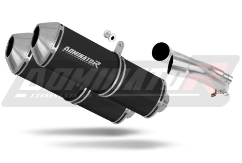 escape silenciador DOMINATOR OVR negro compatible con la motocicleta Honda CBF 1000 2006  2009