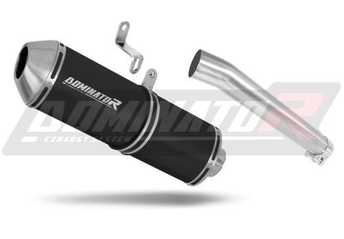 exhaust muffler DOMINATOR OVR BLACK fits the motorcycle Honda XRV 750 AFRICA TWIN RD04 1990   1992