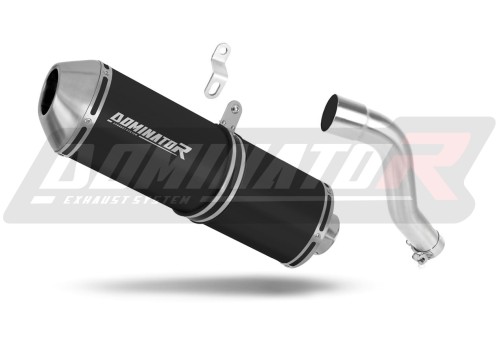 exhaust muffler DOMINATOR OVR BLACK fits the motorcycle Honda XL 700 V TRANSALP 2008   2014
