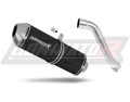 exhaust muffler DOMINATOR OVR BLACK fits to Honda XL 650 V TRANSALP 2001  2007