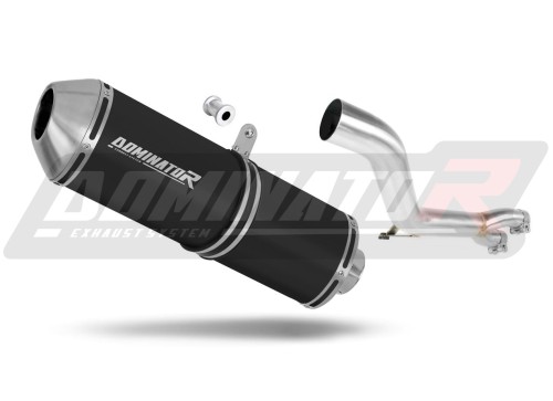exhaust muffler DOMINATOR OVR BLACK fits the motorcycle Honda NT 650 V DEAUVILLE RC47 1998   2005