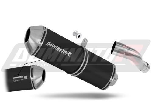 escape silenciador DOMINATOR homologado OVR negro compatible con la motocicleta Honda CBR 600F PC41 2011  2015