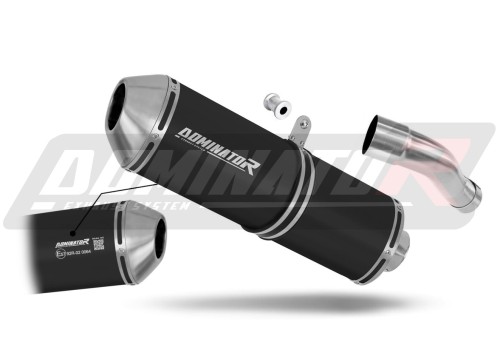 escape silenciador DOMINATOR homologado OVR negro compatible con la motocicleta Honda CB 600F HORNET PC41 2007  2013