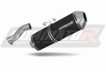 escape silenciador DOMINATOR OVR negro compatible con la motocicleta BMW R850R 2004  2007