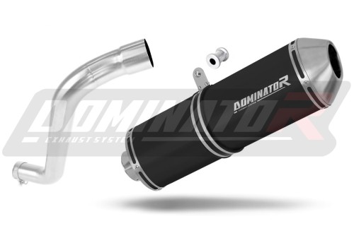 escape silenciador DOMINATOR OVR negro compatible con la motocicleta BMW F650ST