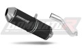 escape silenciador DOMINATOR OVR negro compatible con la motocicleta Aprilia Tuono V4 R APRC 2011  2014