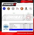 escape silenciador DOMINATOR OVR negro compatible con la motocicleta Aprilia Tuono 1000 R 2006  2010 2