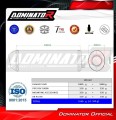 escape silenciador DOMINATOR OVR negro compatible con la motocicleta Aprilia RSV 1000 R 2004  2009 2