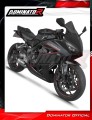 sistema de escape completo con silenciador DOMINATOR Full System titanio HP8 compatible con la motocicleta Honda CB 650 R / EClutch 2024  2025 3