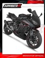 sistema de escape completo con silenciador DOMINATOR Full System HP6 negro compatible con la motocicleta Honda CB 650 R / EClutch 2024  2025 3
