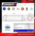 exhaust muffler DOMINATOR S6 BLACK fits to Suzuki GSF BANDIT N / S 600 1995  1999 4