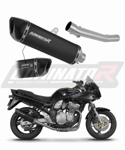 Suzuki GSF BANDIT N / S 600 1995 - 1999 EU Homologado aprobado Silenciador Escape HP6 NEGRO