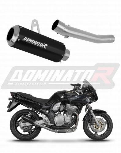 Suzuki GSF BANDIT 1200 1996 - 2000 Motorcycle Muffler Auspuff Sportauspuff Silencer Echappement Silencieux Scarico Scarichi Escape Wydech Tłumik GP BLACK Dominator Exhaust System x