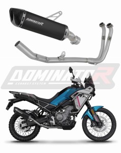 CF MOTO 450 MT 2024 Sistema de escape Colector Silenciador HP6 NEGRO + dB killer