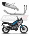 sistema de escape completo con silenciador DOMINATOR Full System titanio HP6 compatible con la motocicleta CF MOTO 450 MT 2024