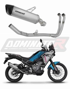 CF MOTO 450 MT 2024 Sistema de escape Colector Silenciador Titanio HP6 + dB killer
