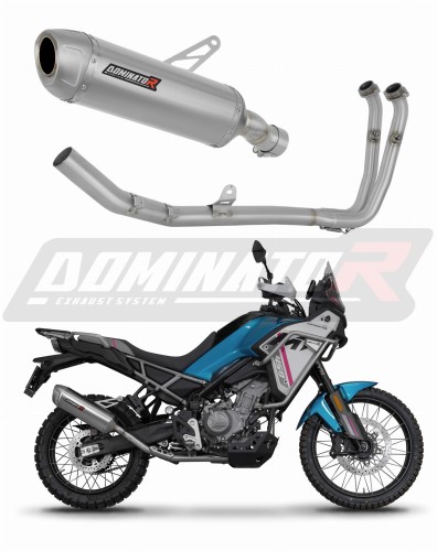 sistema de escape completo con silenciador DOMINATOR Full System S6 compatible con la motocicleta CF MOTO 450 MT 2024