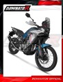 CF MOTO 450 MT 2024 Collector Manifold Full Exhaust System Muffler Auspuff Sportauspuff Silencer Echappement Silencieux Scarico Scarichi Escape Wydech Tłumik S6 BLACK Dominator Exhaust System 4