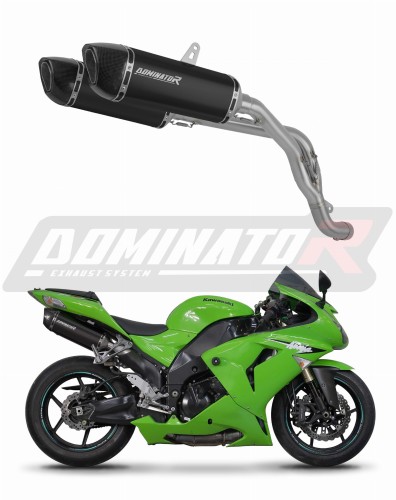 exhaust muffler DOMINATOR HP6 BLACK fits to Kawasaki ZX10R 2006  2007