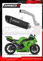 escape silenciador DOMINATOR HP6 negro compatible con la motocicleta Kawasaki ZX10R 2006  2007 2