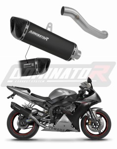 Yamaha YZF R1 1000 RN09 2002 - 2003 EU Homologado aprobado Silenciador Escape HP6 NEGRO + dB killer