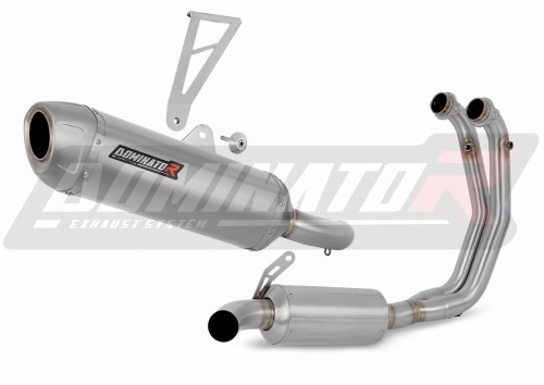 sistema de escape completo con silenciador DOMINATOR Full System S6 compatible con la motocicleta Aprilia Tuono 660 2021  2024
