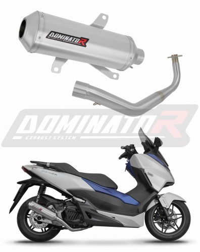 sistema de escape completo con silenciador DOMINATOR Full System OV G2 compatible con la motocicleta Honda NSS 125 FORZA 2017  2020