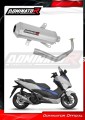 sistema de escape completo con silenciador DOMINATOR Full System OV G2 compatible con la motocicleta Honda NSS 125 FORZA 2017  2020 2