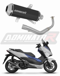 Honda NSS 125 FORZA 2017 - 2020 Sistema de escape Colector Silenciador OV G2 NEGRO + dB killer 
