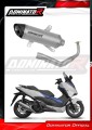 sistema de escape completo con silenciador DOMINATOR Full System titanio HP8 compatible con la motocicleta Honda NSS 125 FORZA 2017  2020 2