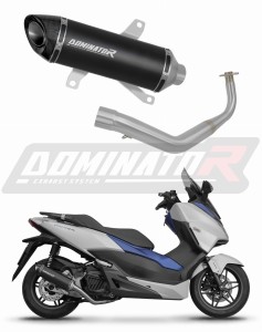 Honda NSS 125 FORZA 2017 - 2020 Sistema de escape Colector Silenciador HP8 NEGRO + dB killer 