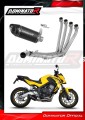complete exhaust system with muffler DOMINATOR Full System HP8 BLACK fits the motorcycle Honda CB 650 F 2014   2018 2